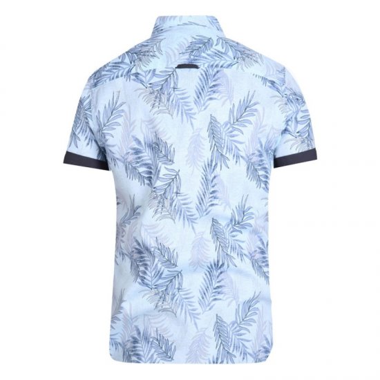D555 Santana Hawaii Shirt Sky Blue - Chemises - Chemises Grandes Tailles Hommes