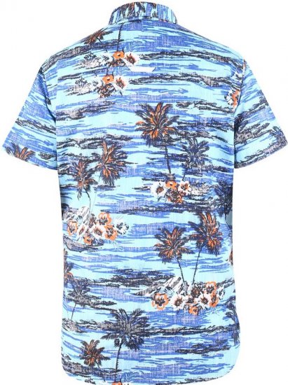 D555 CHARFORD Hawaiian Reverse Printed Shirt - Chemises - Chemises Grandes Tailles Hommes