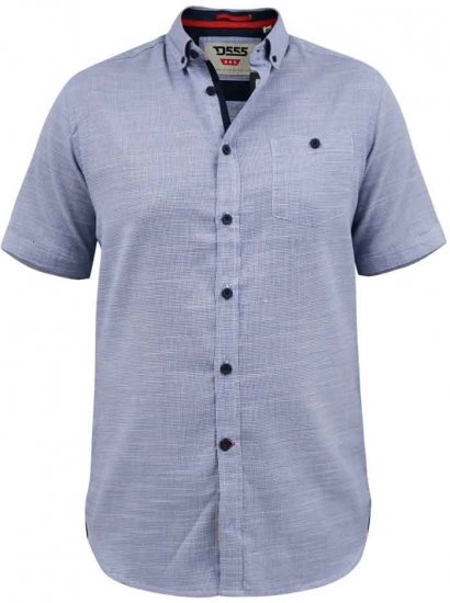 D555 Hadley S/S Micro Dog Tooth Check Shirt - Chemises - Chemises Grandes Tailles Hommes