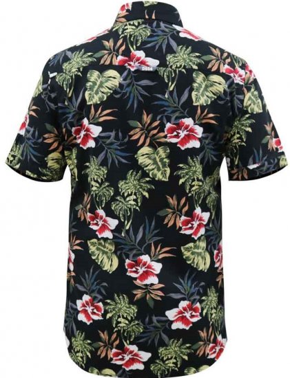 D555 Wilton Hawaiian Ao Print Short Sleeve Shirt - Chemises - Chemises Grandes Tailles Hommes