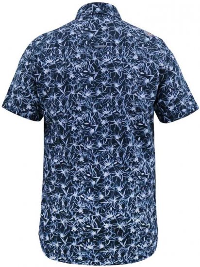 D555 Padbury Floral Ao Printed S/S Shirt Navy - Chemises - Chemises Grandes Tailles Hommes