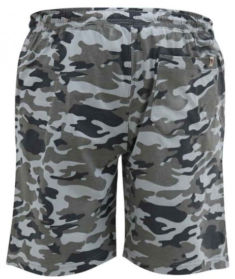 D555 Carlton Elasticated Waist Jersey Camo Shorts - Pantalons/shorts de survêtement - Survêtement/jogging grandes tailles