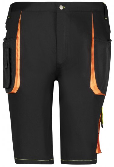 Adamo 109120 Short De Travail Noir - Vêtements de travail - Vêtements de travail grandes tailles