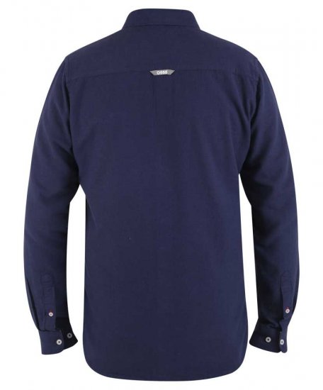 D555 Sennon LS Linen Mix Shirt - Chemises - Chemises Grandes Tailles Hommes