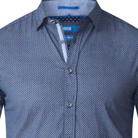 D555 Kermit Long Sleeve Printed Shirt - Chemises - Chemises Grandes Tailles Hommes
