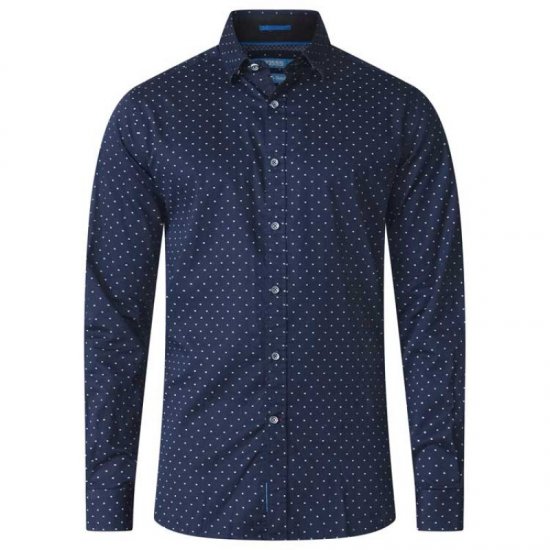D555 Rashard Long Sleeve Printed Shirt - Chemises - Chemises Grandes Tailles Hommes