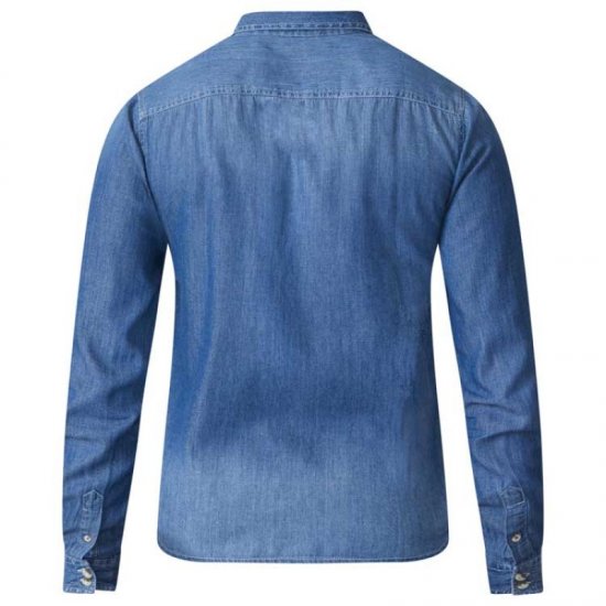 D555 Adcock Long Sleeve Vintage Denim Shirt - Chemises - Chemises Grandes Tailles Hommes