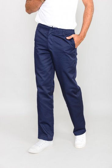D555 Basilio Pants with elasticated waist Navy - Jeans et pantalons - Jeans et Pantalons grande taille 
