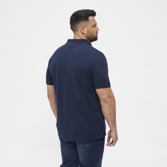 North Latitude Polo Navy Blue - Polos - Polos homme grande taille