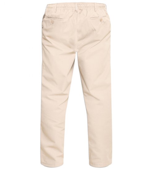 D555 Basilio Pantalon à taille élastique Beige - Jeans et pantalons - Jeans et Pantalons grande taille 