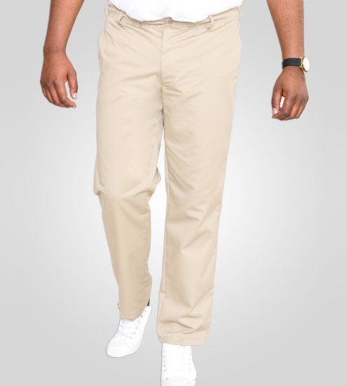 D555 Basilio Pantalon à taille élastique Beige - Jeans et pantalons - Jeans et Pantalons grande taille 