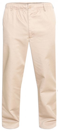 D555 Basilio Pantalon à taille élastique Beige - Jeans et pantalons - Jeans et Pantalons grande taille 