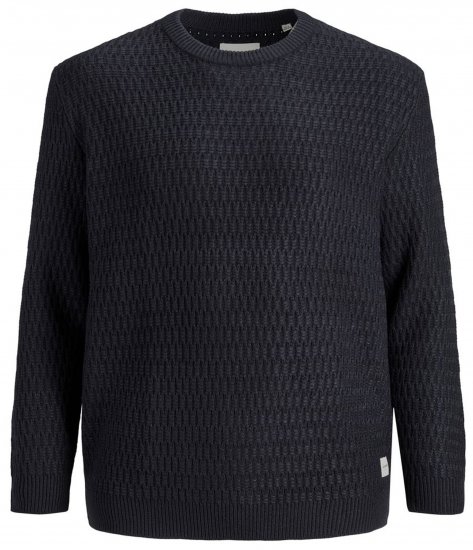 Jack & Jones JCOBRANDON Knit Black - Sweatshirts & hoodies - Sweatshirts/Hoodies grande taille homme