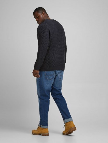 Jack & Jones JCOBRANDON Knit Black - Sweatshirts & hoodies - Sweatshirts/Hoodies grande taille homme