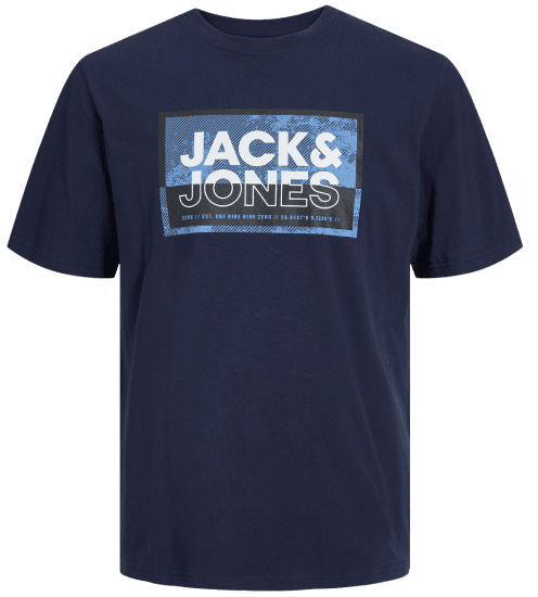 Jack & Jones JCOLOGAN T-Shirt Navy Blazer - T-shirts - T-shirts Homme Grande Taille
