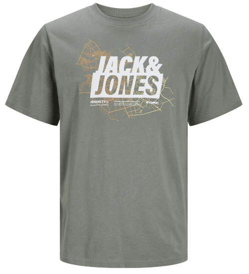 Jack & Jones JCOMAP LOGO T-Shirt Agave Green - T-shirts - T-shirts Homme Grande Taille
