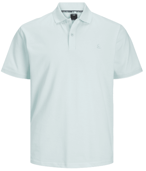 Jack & Jones JCOHASS LOGO Polo Soothing Sea - Polos - Polos homme grande taille
