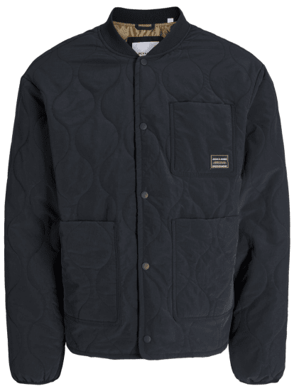 Jack & Jones Hero Liner Quilted Jacket Black - Vestes - Vestes Homme Grandes Tailles