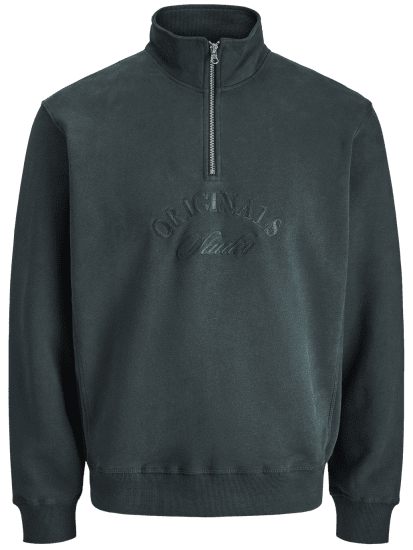 Jack & Jones Bleecker Branding High Neck Sweatshirt Forest River - Sweatshirts & hoodies - Sweatshirts/Hoodies grande taille homme