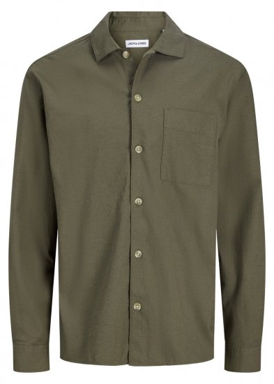 Jack & Jones Tristan Overshirt kaki - Chemises - Chemises Grandes Tailles Hommes