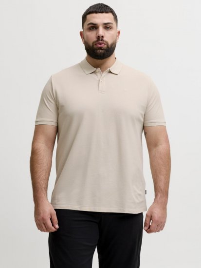 Jack & Jones Weston Polo Beige Clair - Polos - Polos homme grande taille