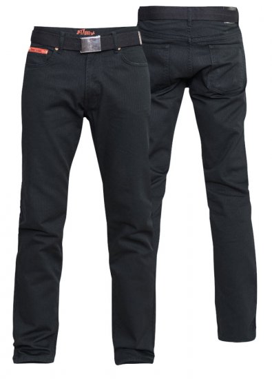 Duke Mario Bedford cord-pants Black TALL SIZES - VÊTEMENTS HOMME MT-6XLT - Vêtements Tall Homme
