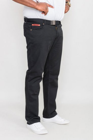 Duke Mario Bedford cord-pants Black TALL SIZES - VÊTEMENTS HOMME MT-6XLT - Vêtements Tall Homme