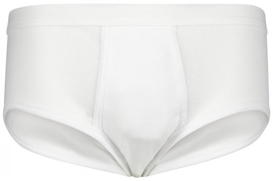 Adamo Royal Fine Ribbed Briefs White - Sous-vêtements & bain - Sous-vêtements Grande Taille