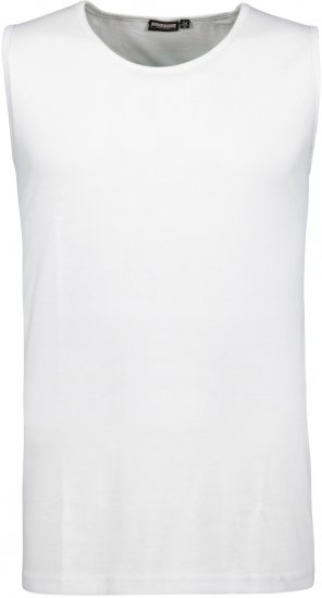 Adamo Rod Comfort Fit Tank Top White - T-shirts - T-shirts Homme Grande Taille