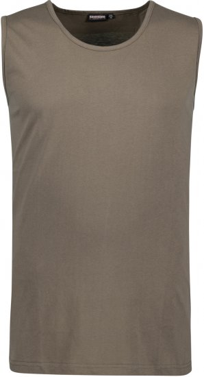 Adamo Rod Comfort Fit Tank Top Khaki - T-shirts - T-shirts Homme Grande Taille