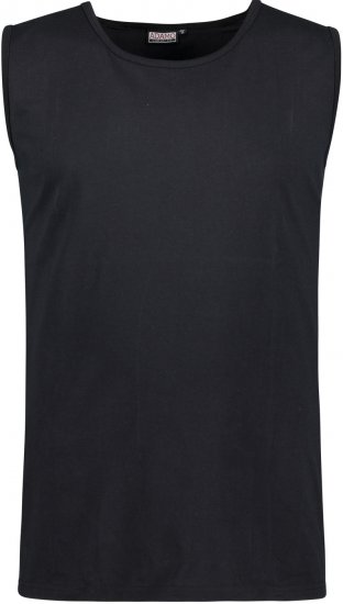 Adamo Rod Comfort Fit Tank Top Black - T-shirts - T-shirts Homme Grande Taille