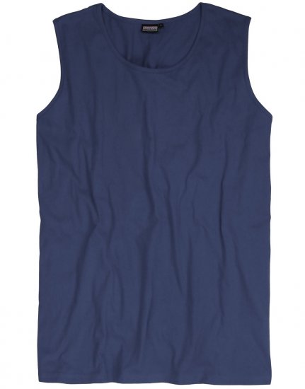 Adamo Rod Comfort Fit Tank Top Denim Blue - T-shirts - T-shirts Homme Grande Taille