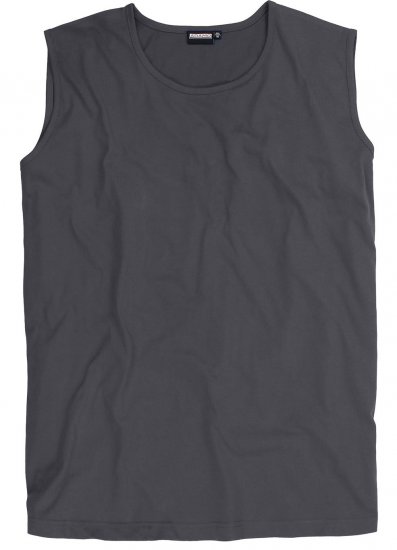 Adamo Rod Comfort Fit Tank Top Charcoal - T-shirts - T-shirts Homme Grande Taille