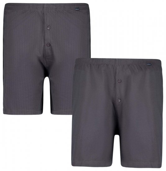 Adamo 129602 Boxers lot de 2 Gris foncé - Sous-vêtements & bain - Sous-vêtements Grande Taille