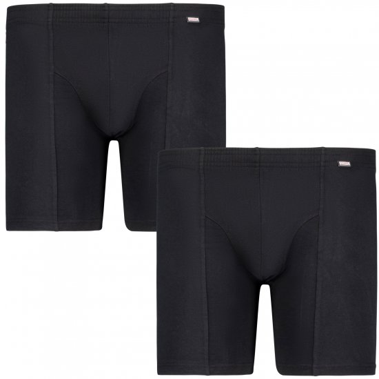 Adamo Jim Boxer shorts 2-pack Black - Sous-vêtements & bain - Sous-vêtements Grande Taille