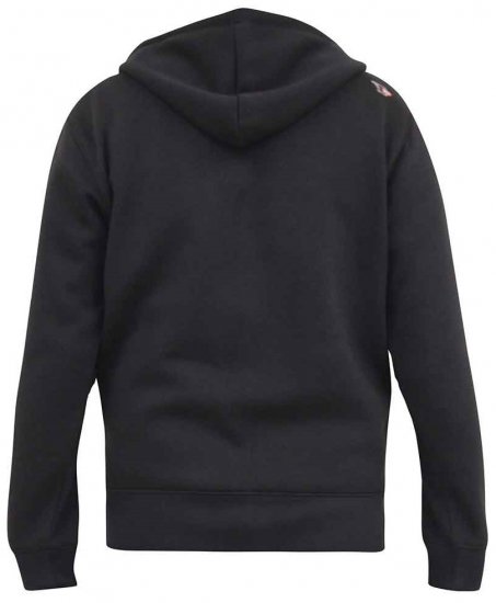 D555 KNEBWORTH Full Zip Hoody With Chest Print Black - Sweatshirts & hoodies - Sweatshirts/Hoodies grande taille homme