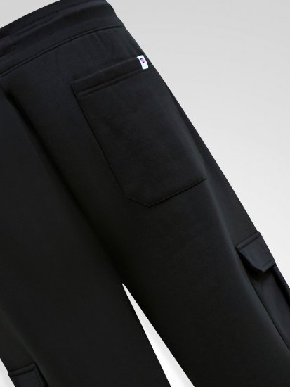 D555 Dexter 1 Cargo Jogger With Bear Embroidery TALL Noir - TALL pantalons de survêtement - Pantalons de survêtement TALL