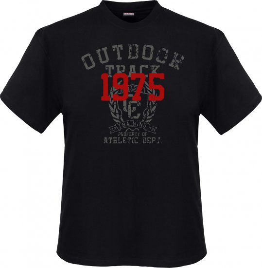 Adamo Outdoor track Comfort fit T-shirt Black - T-shirts - T-shirts Homme Grande Taille