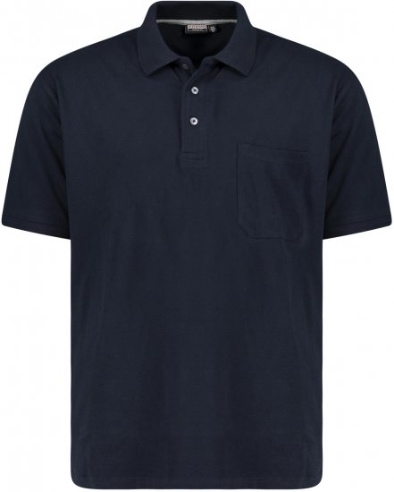 Adamo Klaas Regular fit Polo Shirt with Pocket Navy - Polos - Polos homme grande taille