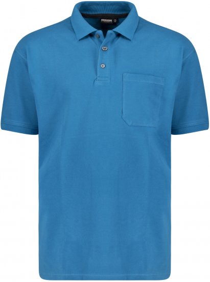 Adamo Klaas Regular fit Polo Shirt with Pocket Petrol - Polos - Polos homme grande taille