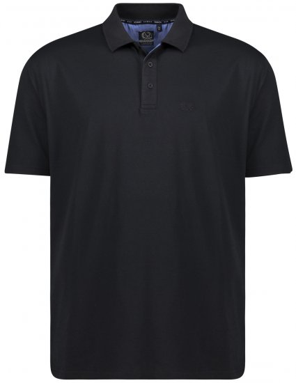 Adamo Picco Technical Sports Polo Black - Sport & outdoor - Vêtements de sport grande taille 