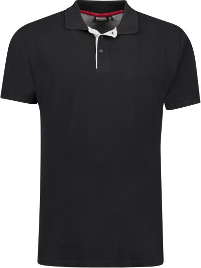 Adamo Pablo Comfort fit Polo Shirt Black - Polos - Polos homme grande taille
