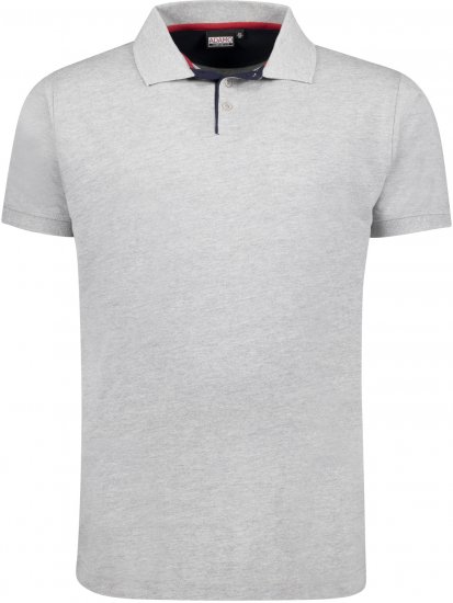Adamo Pablo Comfort fit Polo Shirt Grey - Polos - Polos homme grande taille