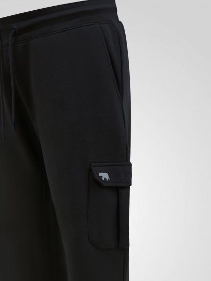 D555 Dexter 1 Cargo Jogger With Bear Embroidery TALL Noir - TALL pantalons de survêtement - Pantalons de survêtement TALL
