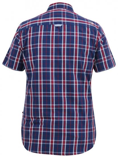 D555 ROYSTON S/S Shirt Navy - Chemises - Chemises Grandes Tailles Hommes