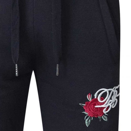 D555 Matt Fashion Sweatpants Black - Pantalons/shorts de survêtement - Survêtement/jogging grandes tailles