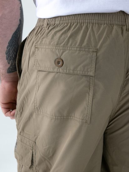 D555 Mason Pantacourt à poches latérales Beige - Shorts - Shorts hommes grande taille