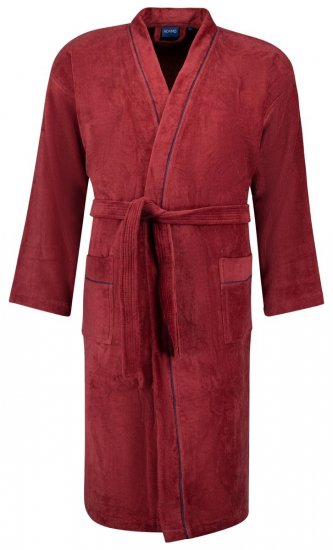 Adamo 149014 Peignoir en velours Bordeaux - Sous-vêtements & bain - Sous-vêtements Grande Taille