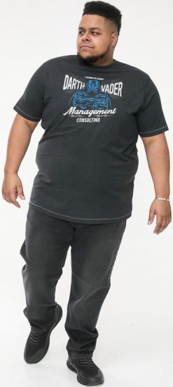 D555 SOLO Official Star Wars Management Consulting Printed T-Shirt Black Reno - T-shirts - T-shirts Homme Grande Taille