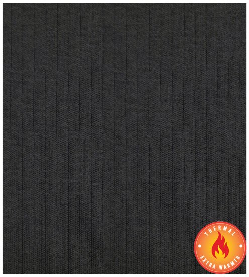D555 Motherwell Thermal Short Sleeve T-Shirt Black - Sous-vêtements & bain - Sous-vêtements Grande Taille